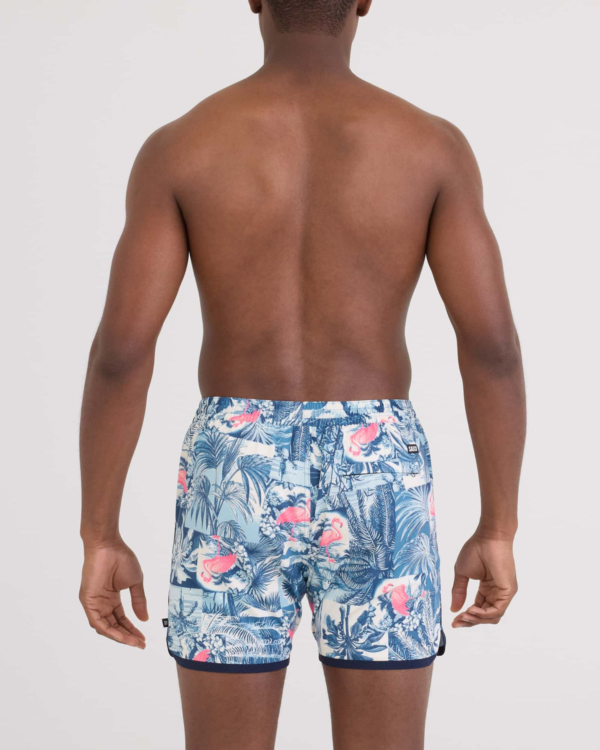 Saxx Harbormaster 2N1 Trunk 5in - Botanique Washed Indigo - back