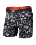 Saxx Multi-Sport Mesh Boxer Brief - Hockey Conduit Black, front, flat