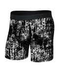 Saxx Men’s Smooth Luxe Micro Modal Boxer Brief - Chandelier Black, front, flat