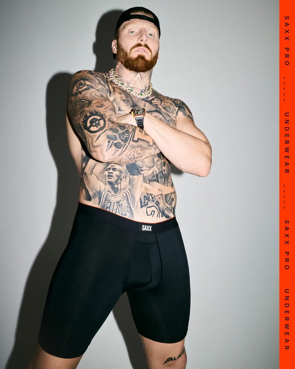 Saxx Multi-Sport Mesh Boxer Brief - Black
