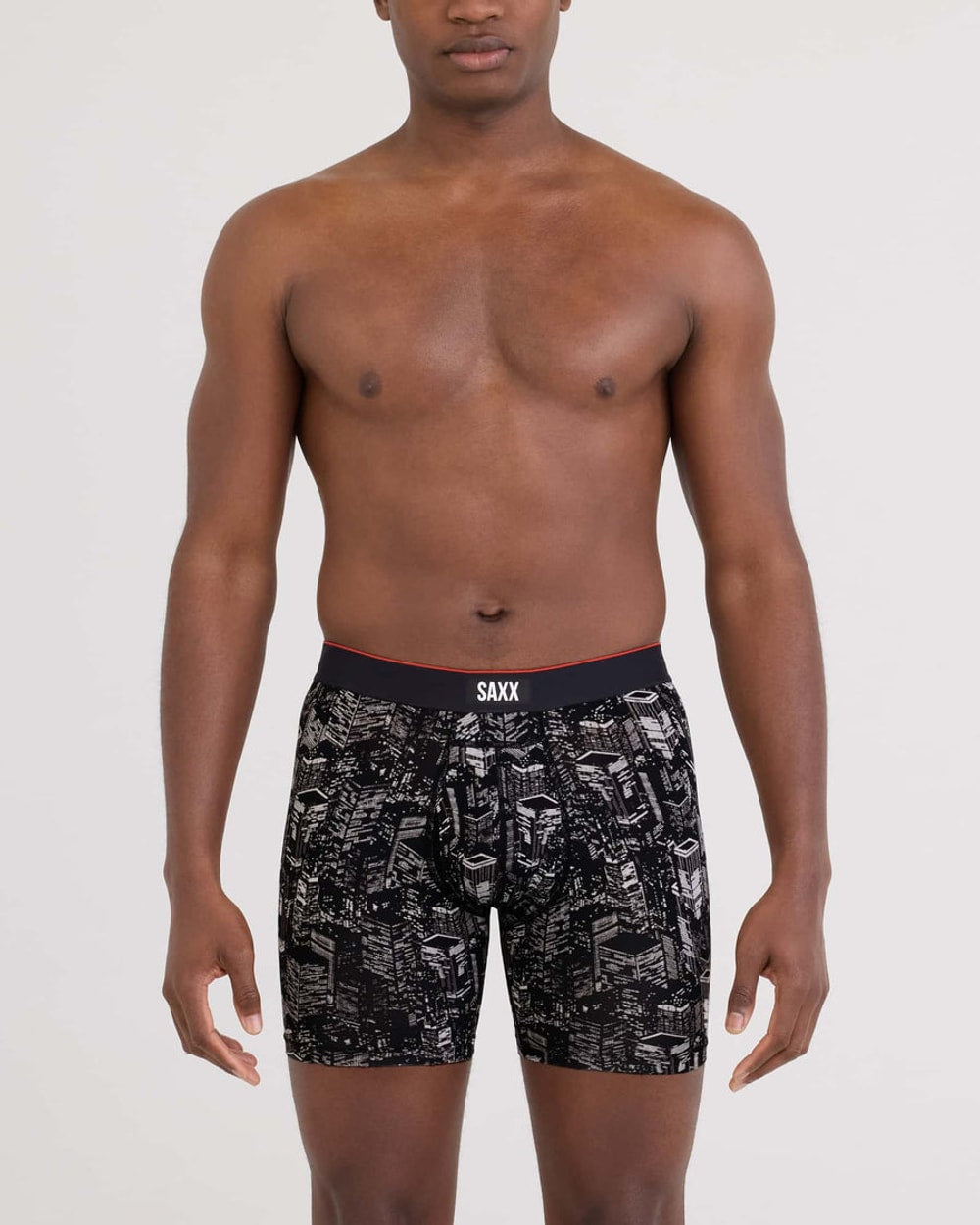 Saxx Multi-Sport Mesh Performance Boxer Brief - Night City-Black