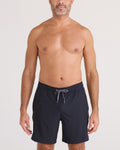 Saxx Oh Buoy 2N1 Swim Volley Short 7 inch - Black front
