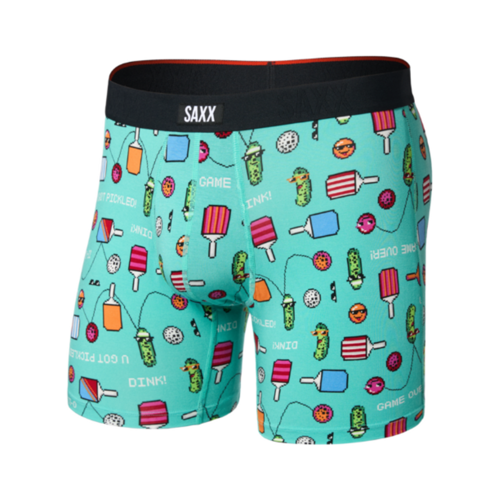 Saxx Vibe Xtra Soft Comfort Boxer Brief - Pixel Ball-Surf Blue