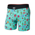 Saxx Vibe Xtra Soft Comfort Boxer Brief - Pixel Ball-Surf Blue