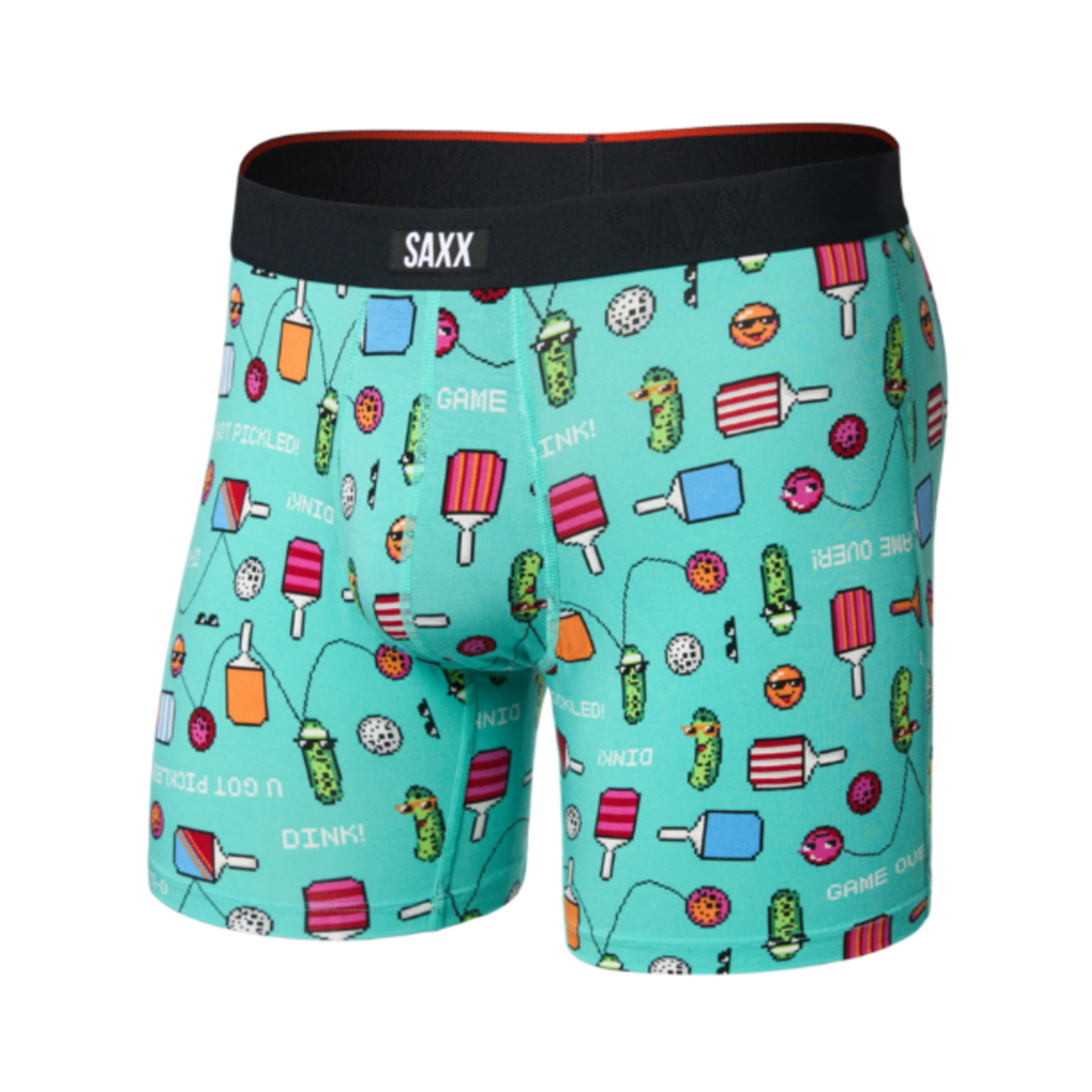 Saxx Vibe Xtra Soft Comfort Boxer Brief - Pixel Ball-Surf Blue