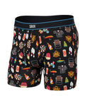 Saxx Daytripper Boxer Brief - Types of Stripes Black, front, flat