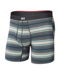 Saxx Vibe Xtra Boxer Brief Fly - Baja Stripe, front flat