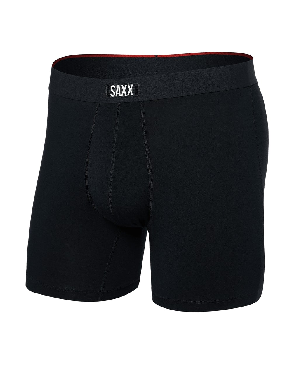Saxx Vibe Xtra Boxer Brief Fly - Black, front flat