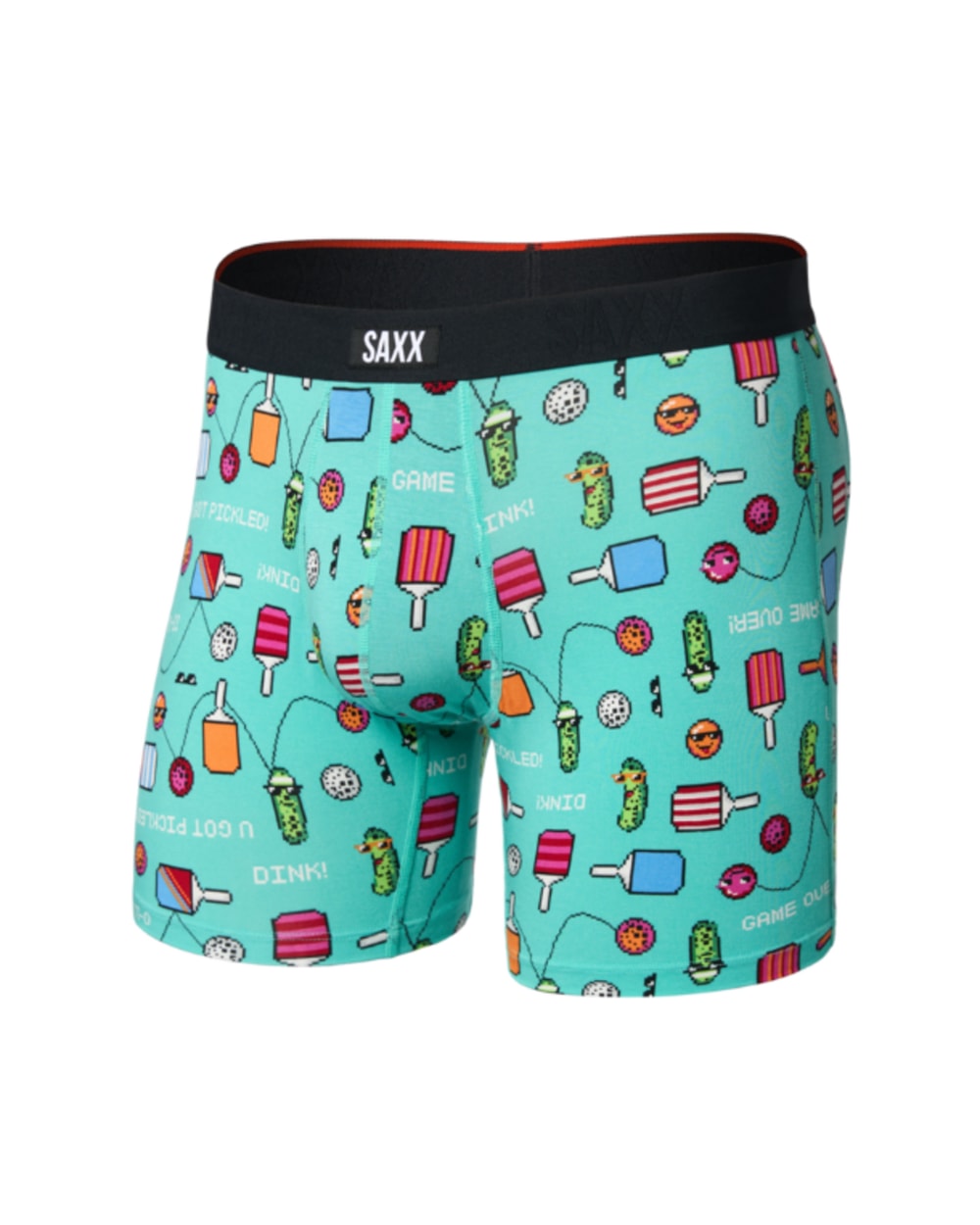 Saxx Vibe Xtra Soft Comfort Boxer Brief - Pixel Ball-Surf Blue