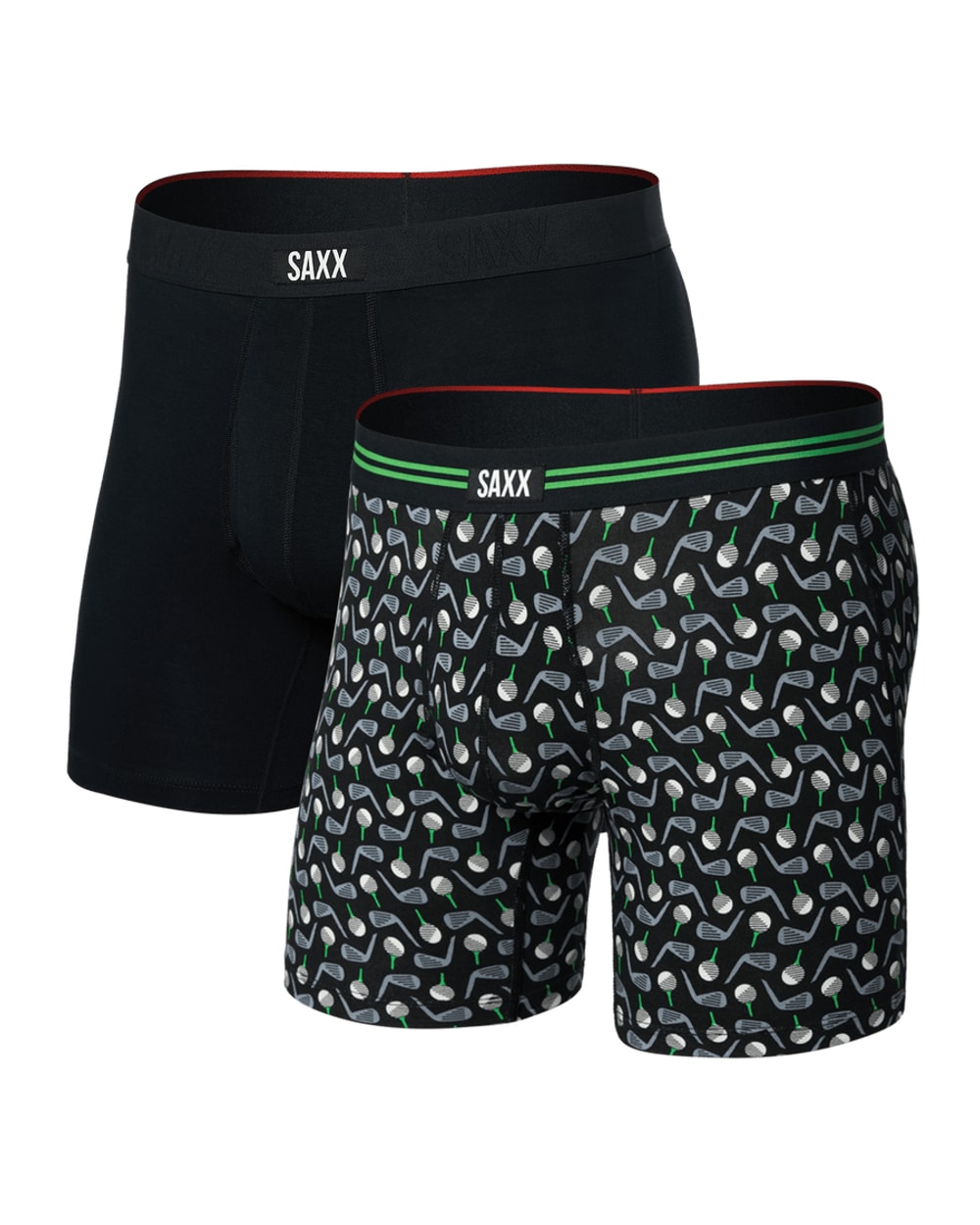 Saxx Vibe Xtra Soft Comfort (2 Pack) - Back Nine-Black