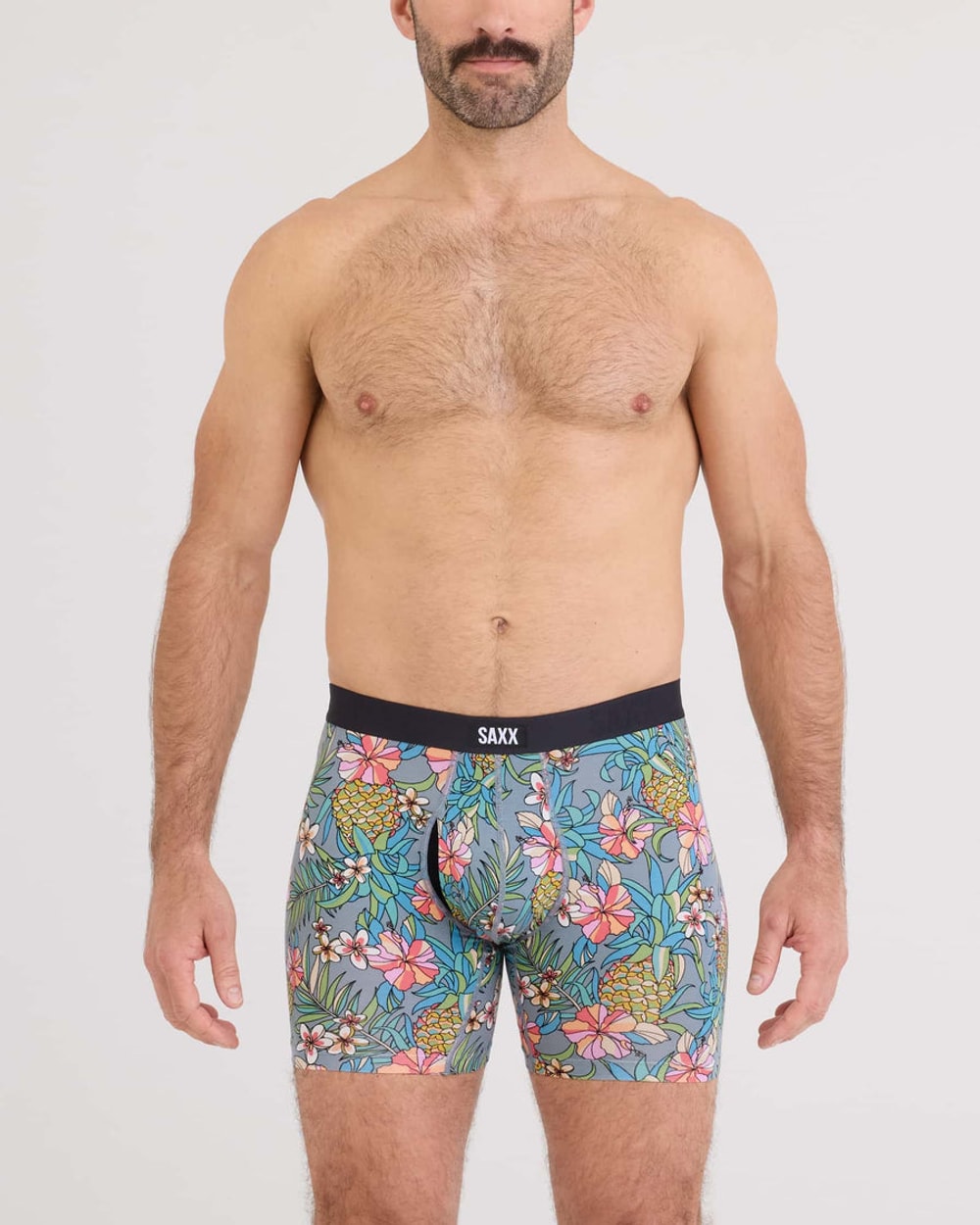 Saxx Vibe Xtra Soft Comfort Boxer Brief (2 Pack) - Pineapple Field/Black