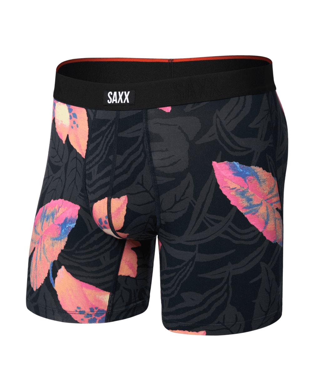 Saxx Vibe Xtra Soft Comfort Boxer Brief - Nocturnal Ordchid-Dark Ink