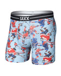 Saxx Volt Breathable Mesh Boxer Brief - Hockey Brawl Blue, front, flat