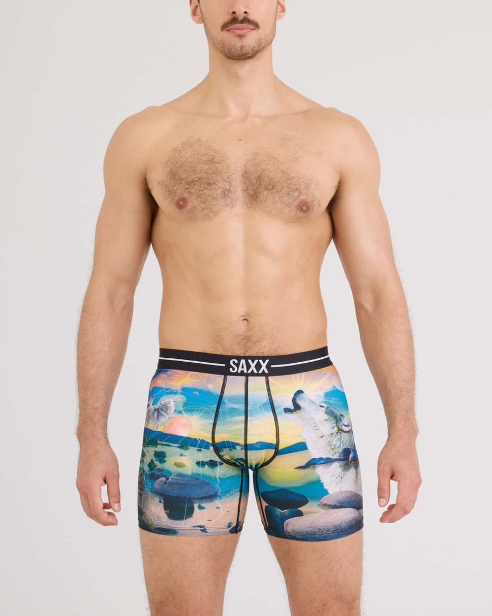 Saxx Volt Breathable Mesh Boxer Brief - I Dream of Tahoe-Multi