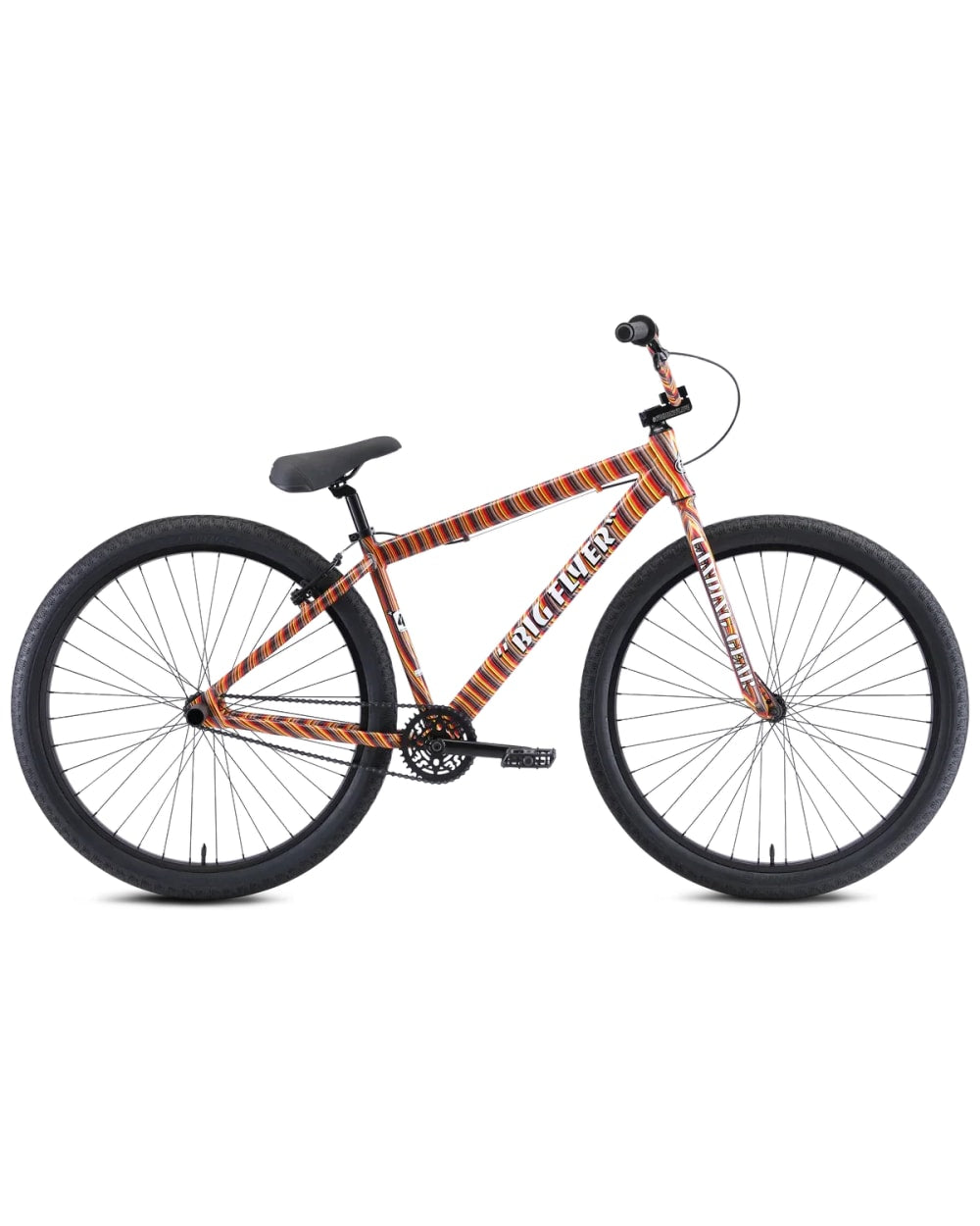 SE Big Flyer 29" BMX bike in Striped Fusion, side profile