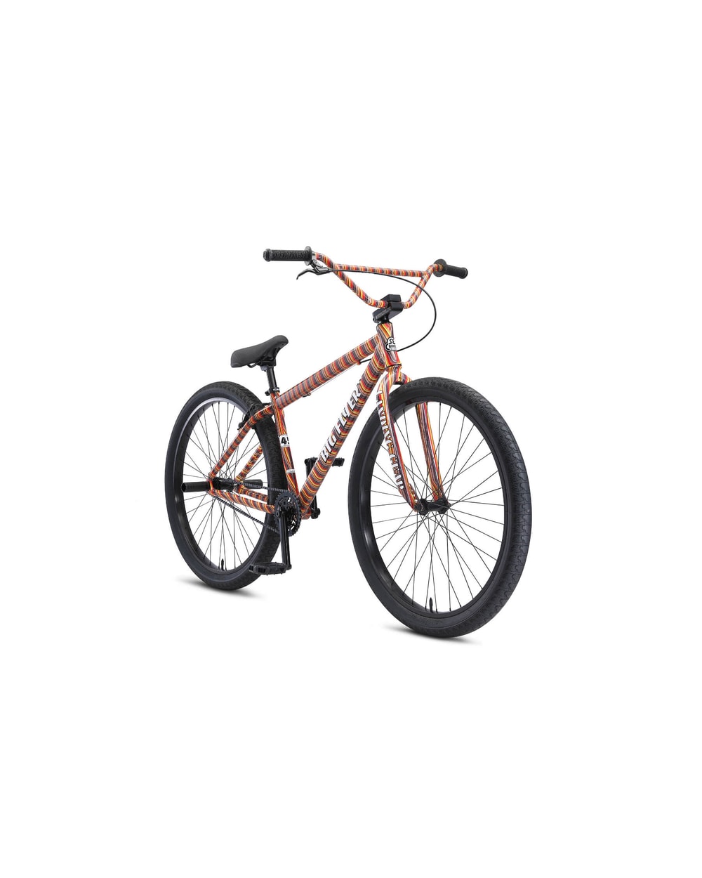 SE Big Flyer 29" BMX bike in Striped Fusion, front three-quarter with head badge