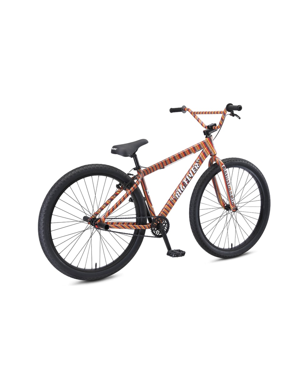 SE Big Flyer 29" BMX bike in Striped Fusion, rear three-quarter