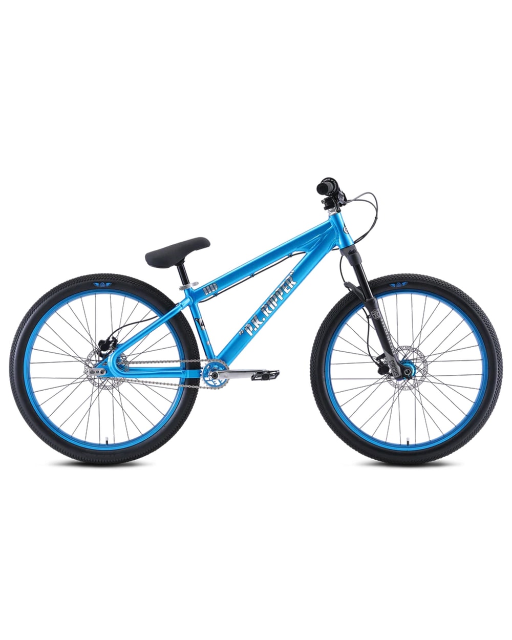 SE DJ Ripper HD 26" dirt jump bike in Shiny Blue, side profile
