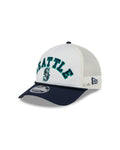 Seattle Mariners Chrome Arch 9FORTY M-Crown A-Frame Trucker Hat