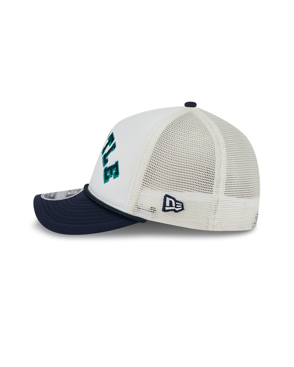 Seattle Mariners Chrome Arch 9FORTY M-Crown A-Frame Trucker Hat