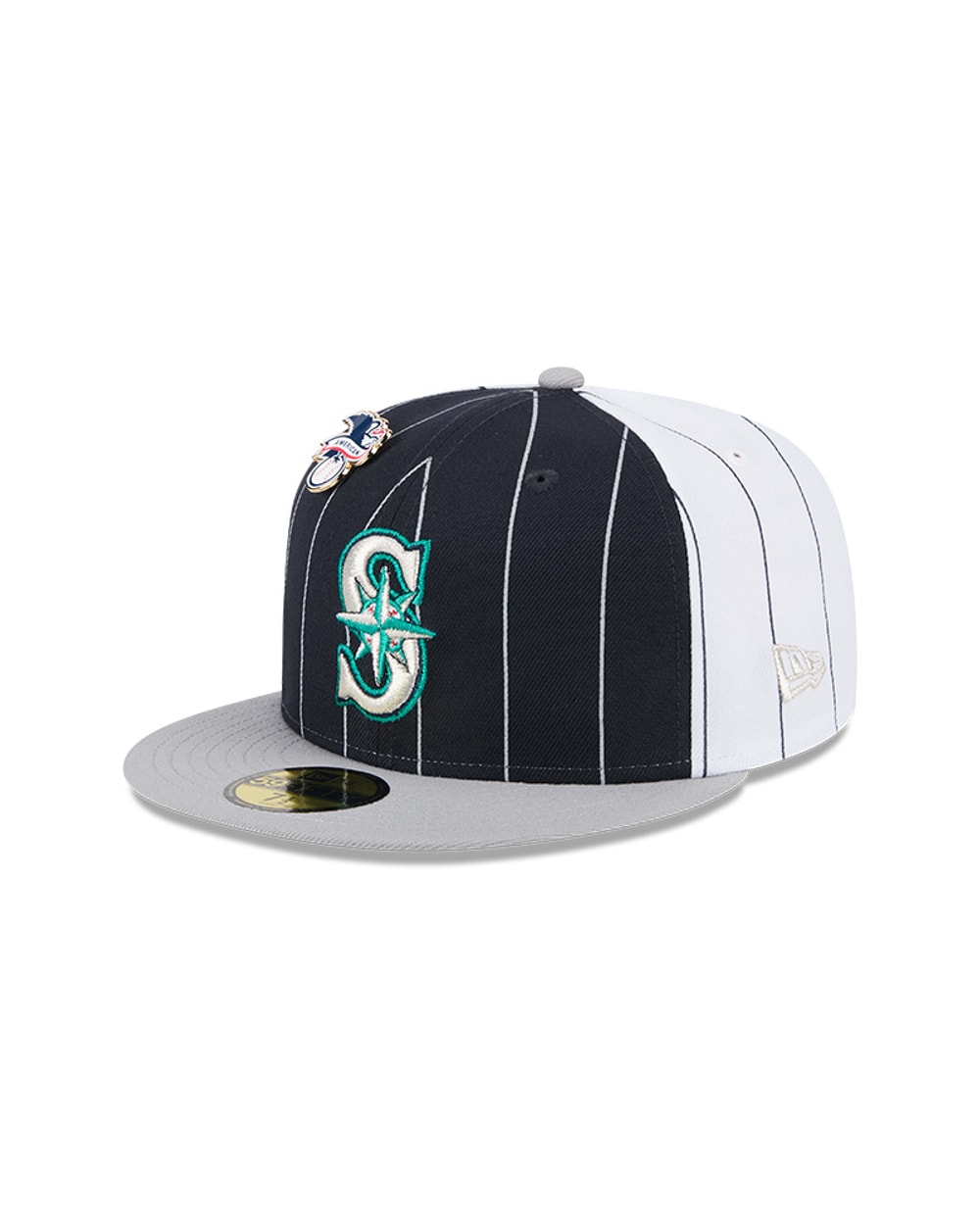 Seattle Mariners Pinstripe 59FIFTY Fitted Hat