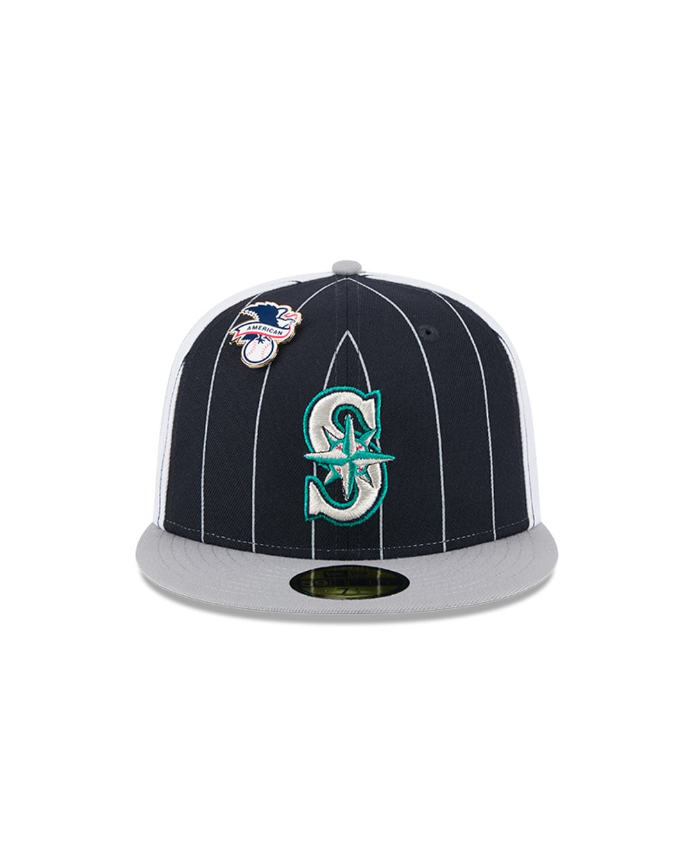 Seattle Mariners Pinstripe 59FIFTY Fitted Hat