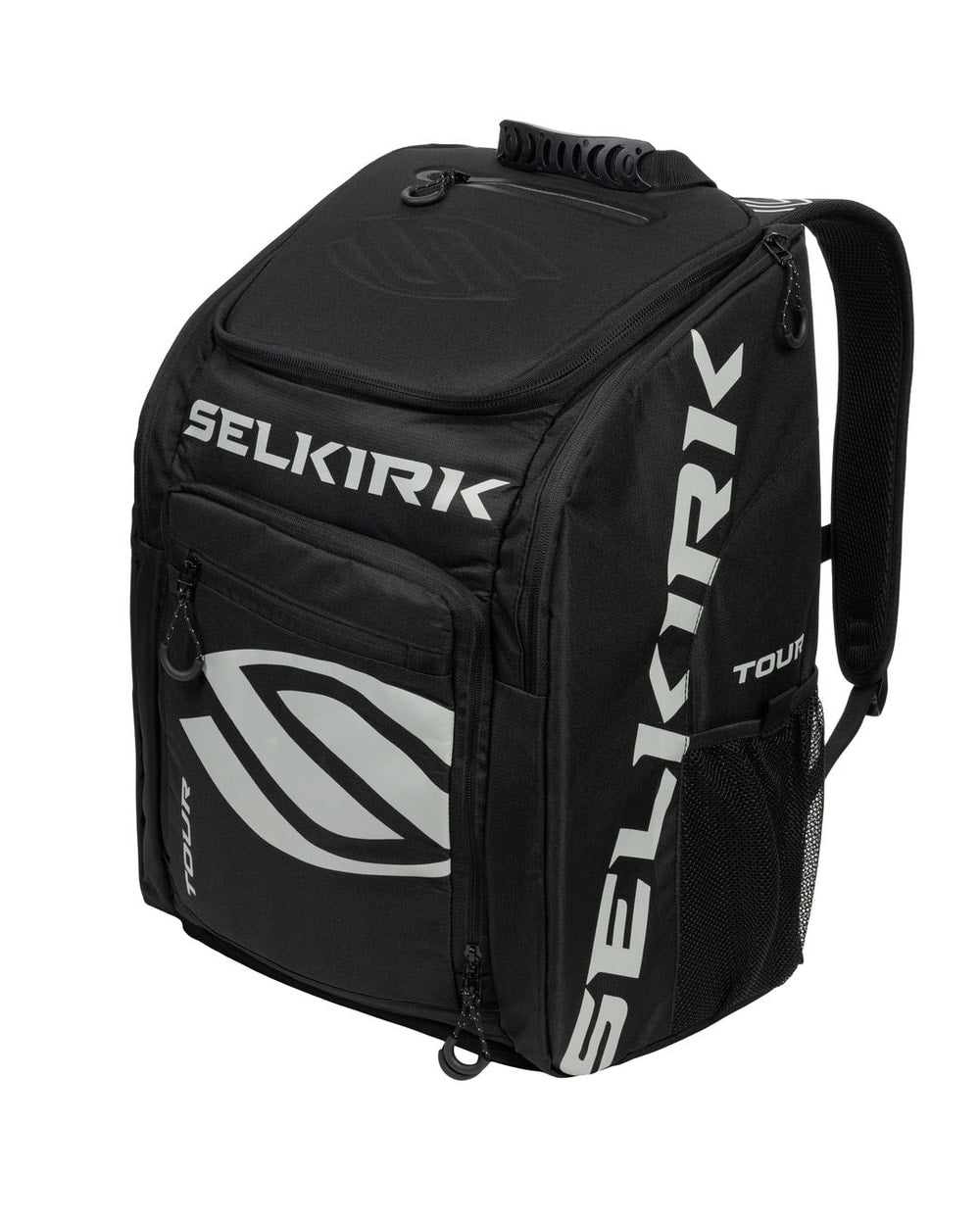 Selkirk Core Line Tour Pickleball Backpack - Black, front angled view