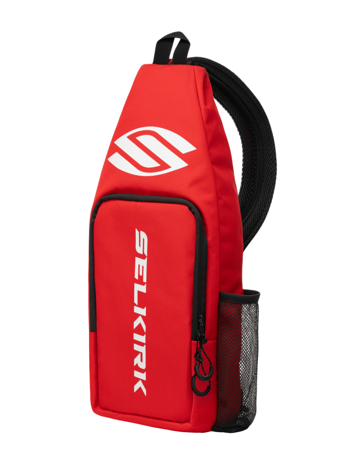 Selkirk Core Line Pickleball Sling Bag - Red, front angled view