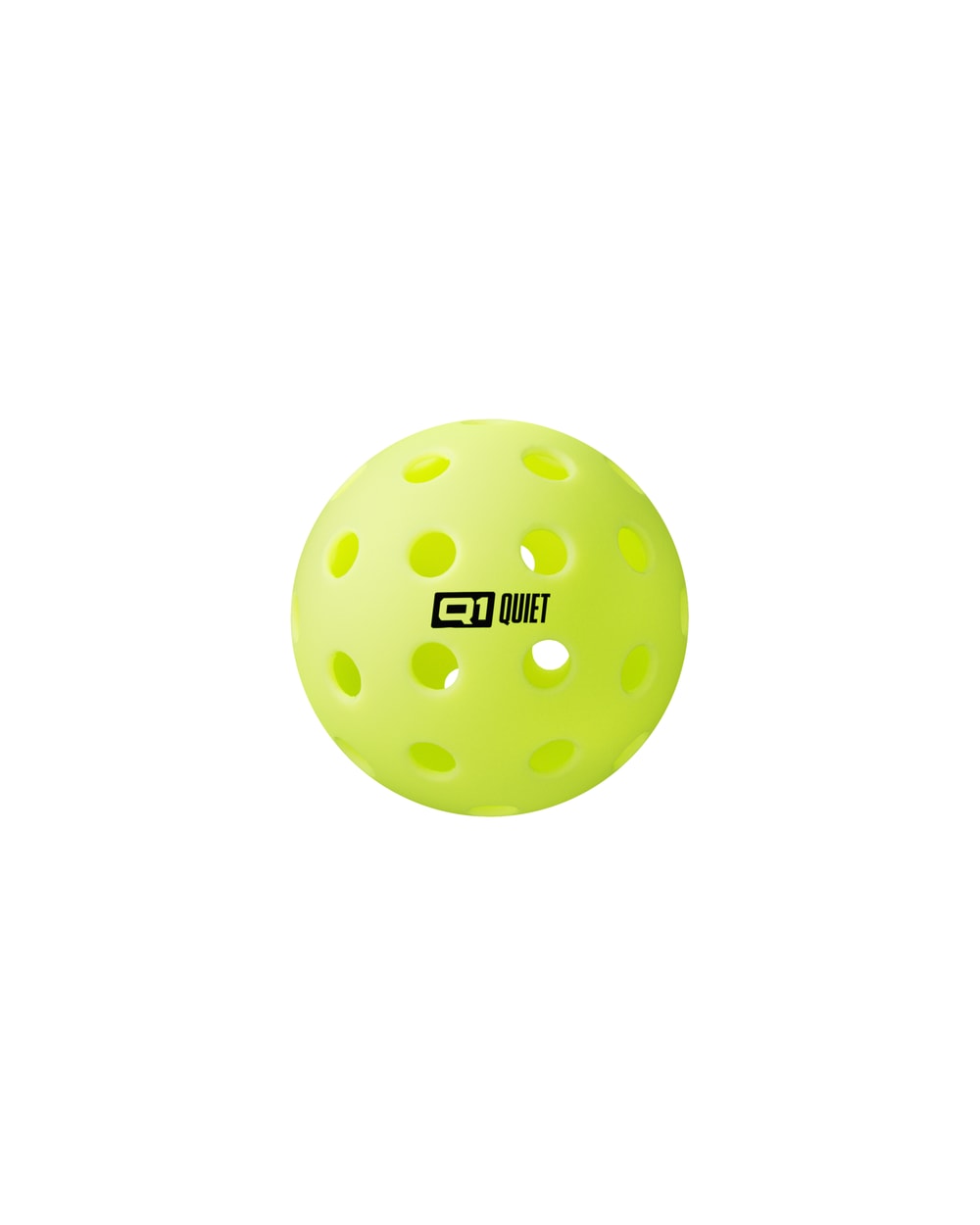 Selkirk Q1 Quiet Pickleball 3-Pack - Yellow, single ball front