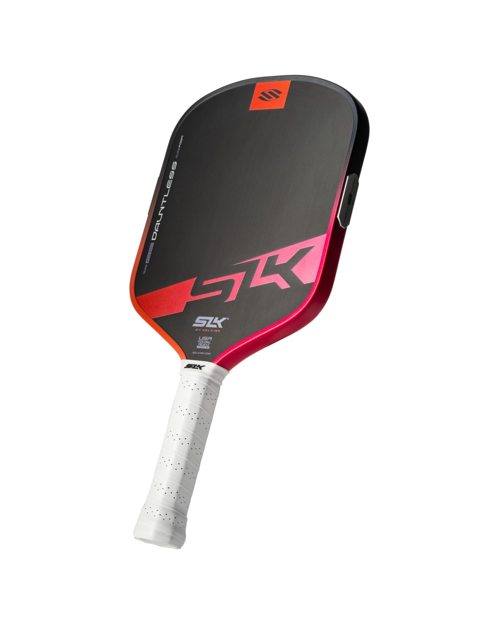 Selkirk SLK Dauntless Widebody Pickleball Paddle - Electric Sunset, angled view