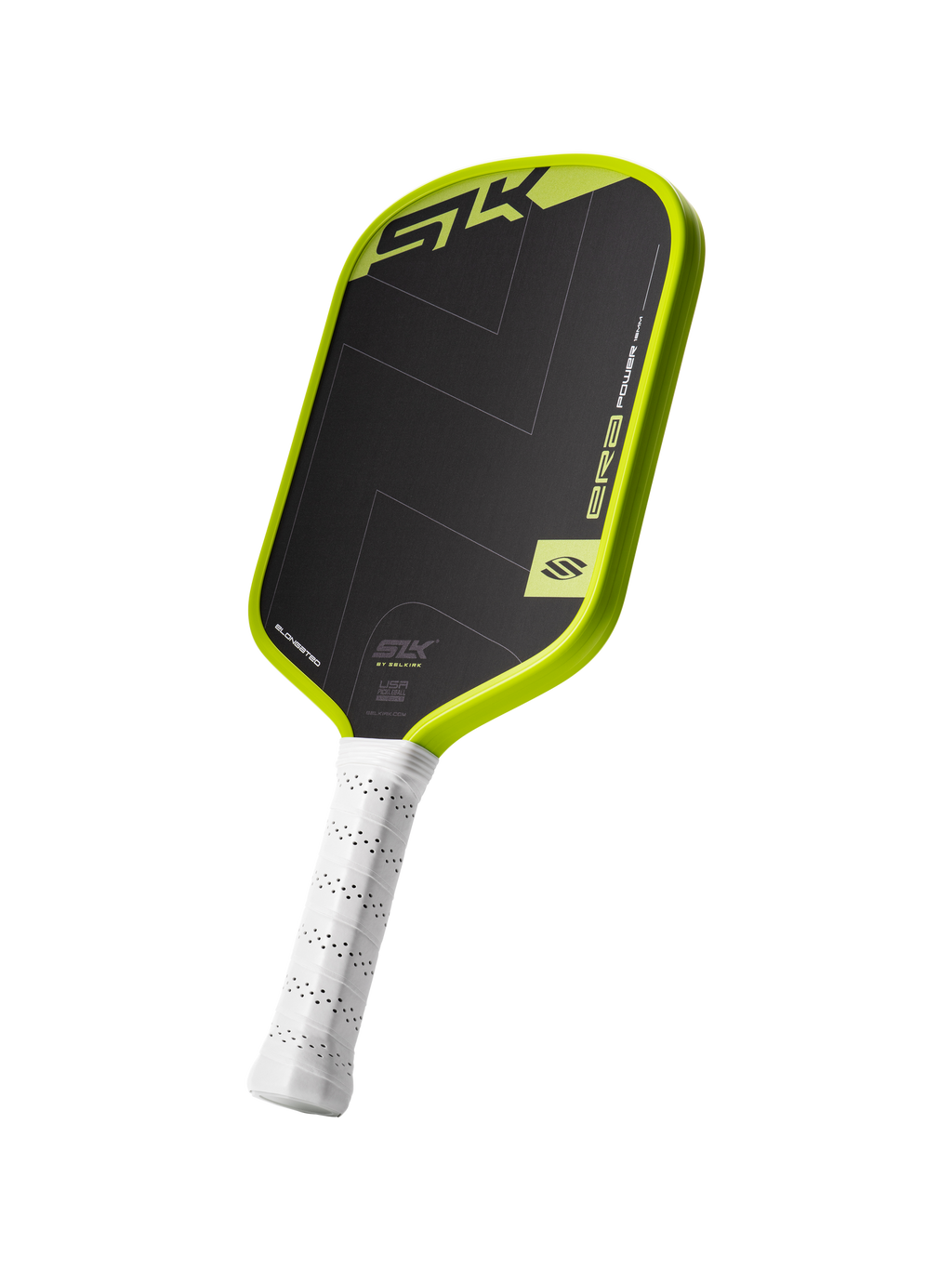 Selkirk SLK ERA Power Elongated Pickleball Paddle - Volt, angled view