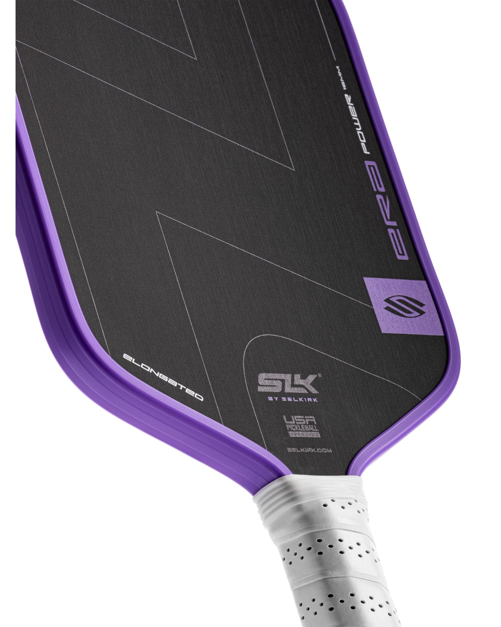 Selkirk SLK ERA Power Elongated Pickleball Paddle - Ultraviolet, face detail