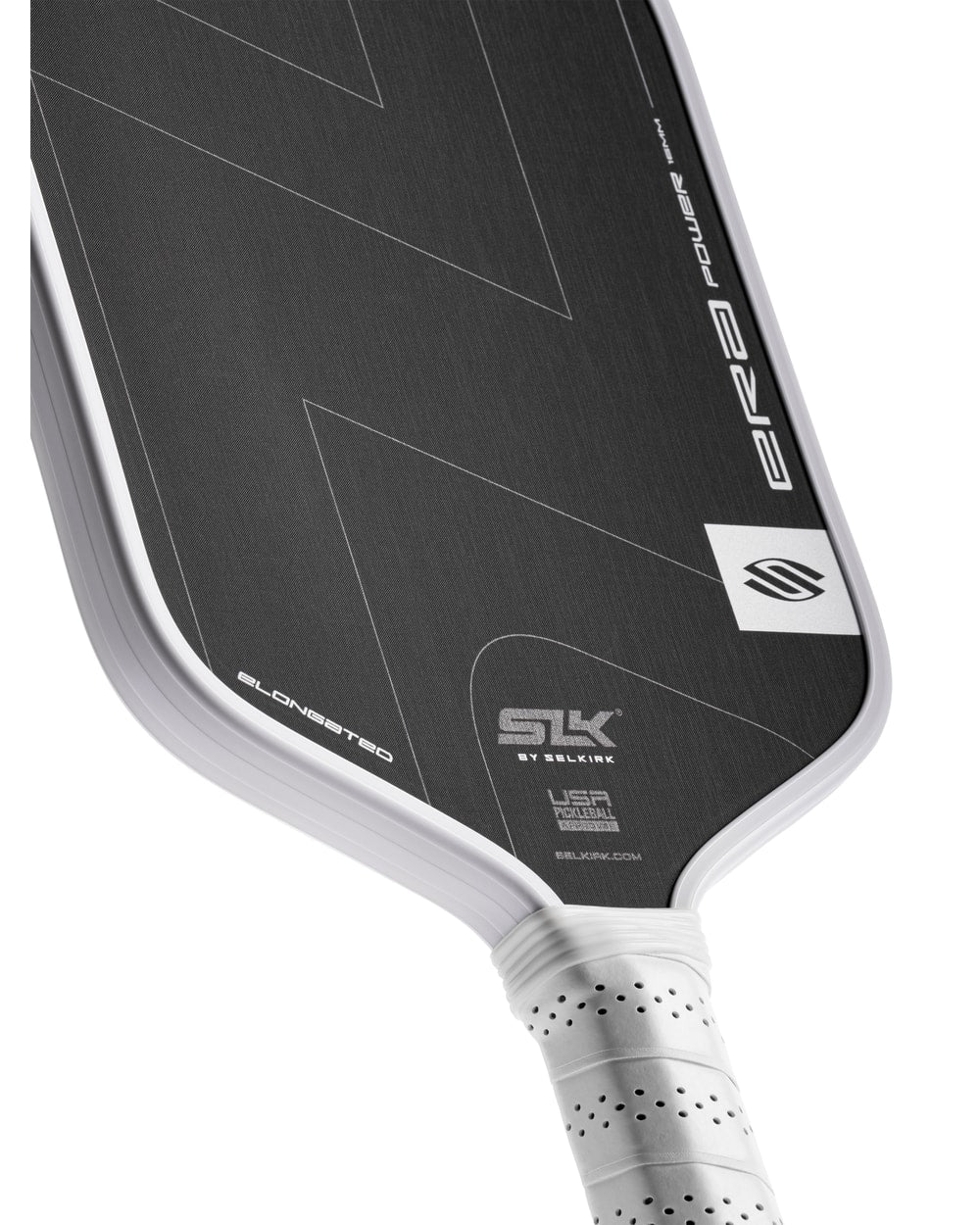Selkirk SLK ERA Power Elongated Pickleball Paddle - White, face detail