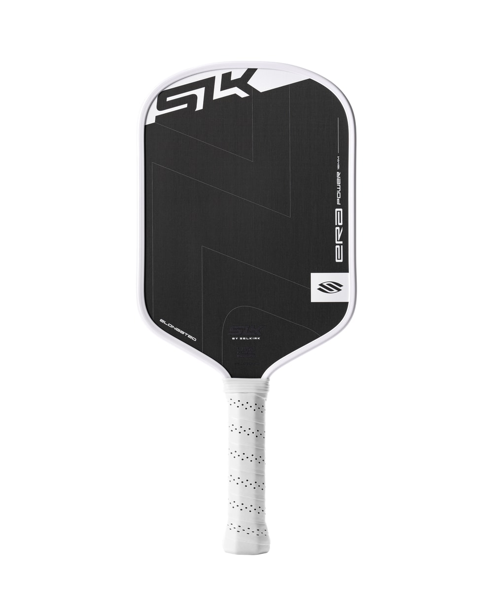 Selkirk SLK ERA Power Elongated Pickleball Paddle - White, front view