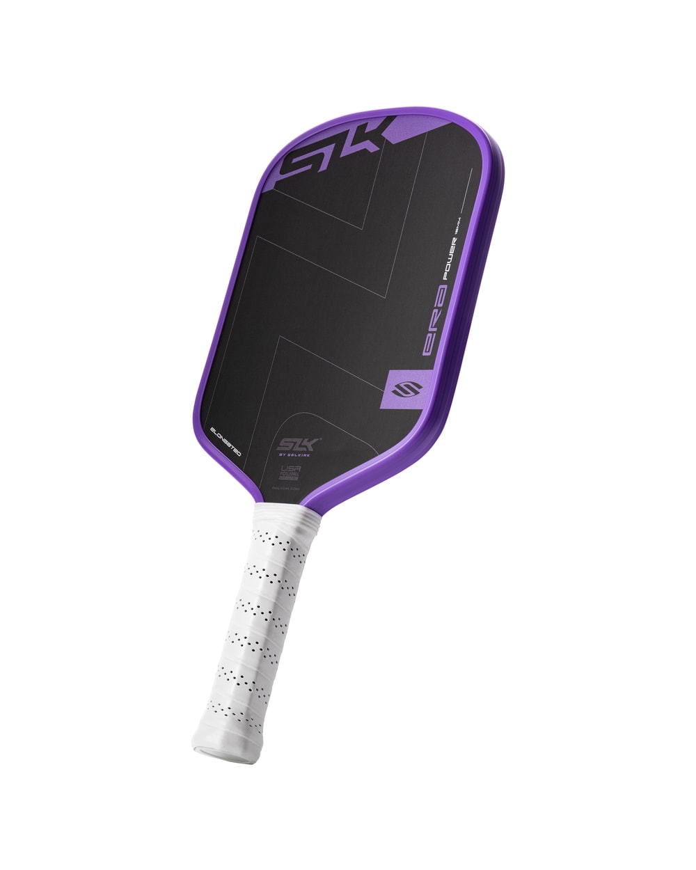 Selkirk SLK ERA Power Elongated Pickleball Paddle - Ultraviolet, angled view