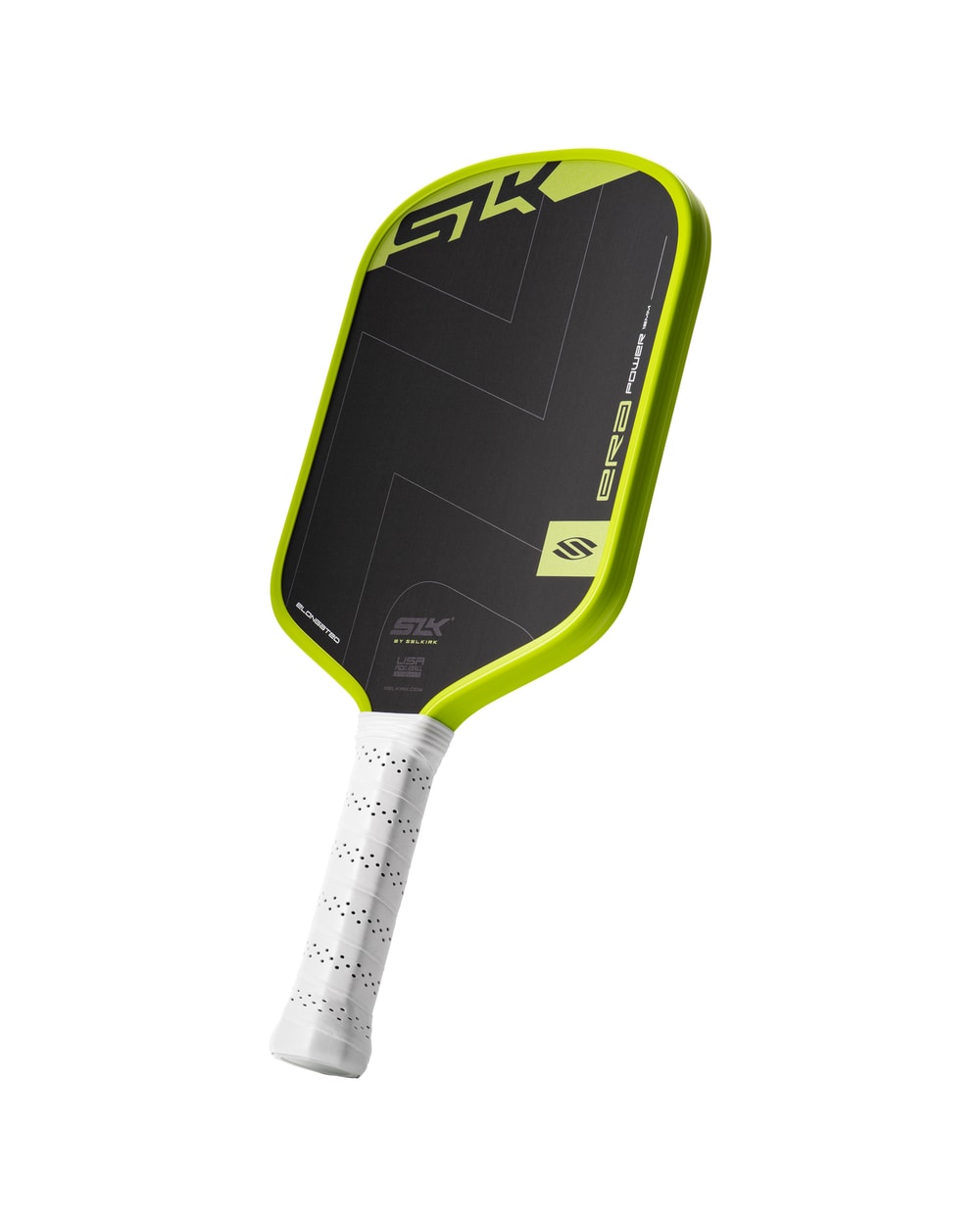 Selkirk SLK ERA Power Elongated Pickleball Paddle - Volt, angled view