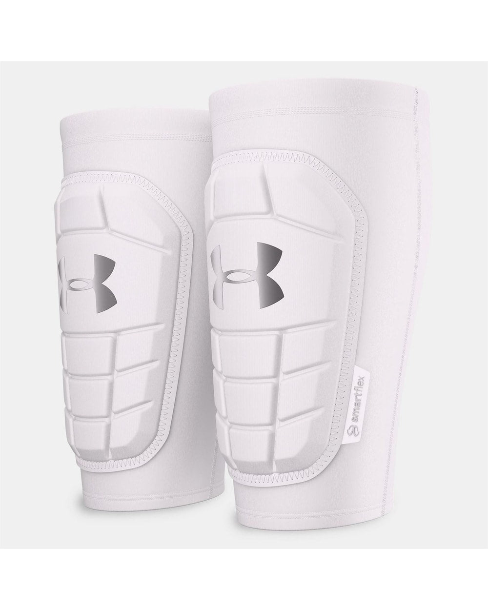 Under Armour Challenger Pro Soccer Shin Guards - White - front