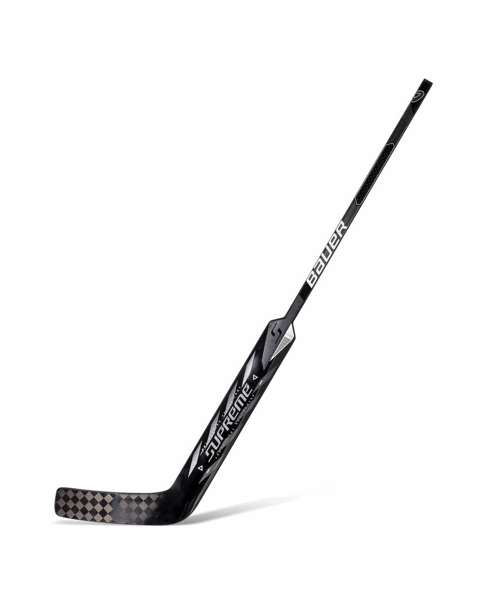 Senior Supreme M50 Pro Goalie Stick - 2024, Black, front view