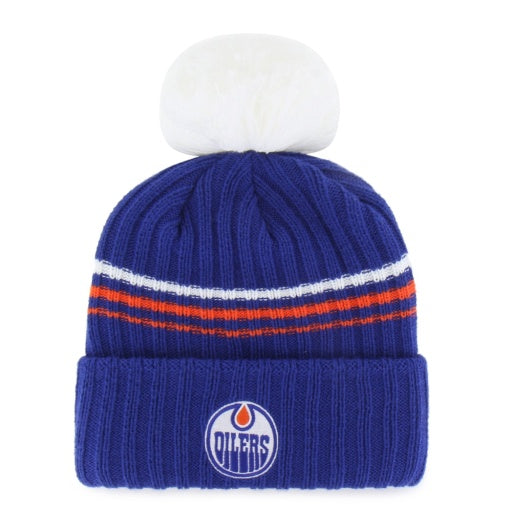 47 Brand Women's Edmonton Oilers Fuzzy Script Cuffed Knit Toque - Edmonton Oilers, alternate view