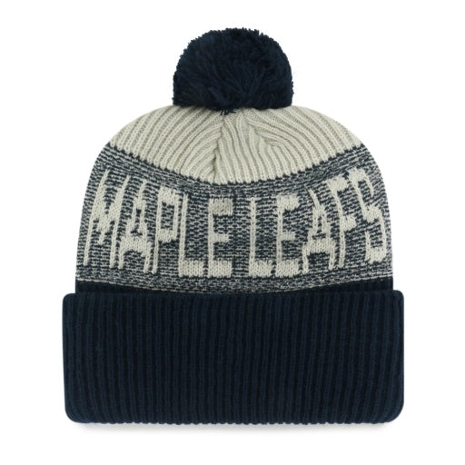 47 Brand NHL Bone Chill Cuffed Knit Toque - Toronto Maple Leafs, alternate view