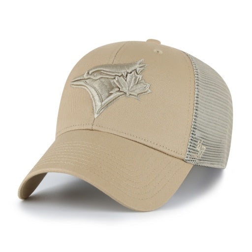 47 Brand Toronto Blue Jays Branson MVP Cap - Khaki - Toronto Blue Jays, front view