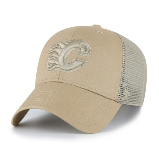47 Brand NHL Branson MVP Cap - Khaki - Calgary Flames, front view