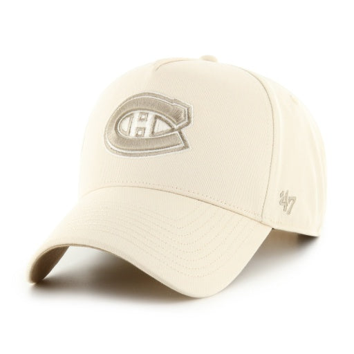 47 Brand Montreal Canadiens Sure Shot MVP Cap - Creme - Montreal Canadiens, front view