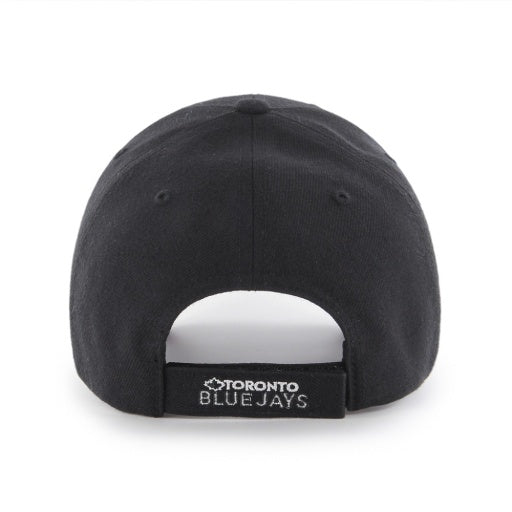 '47 Brand MVP Cap - Toronto Blue Jays, black with white logo, back view