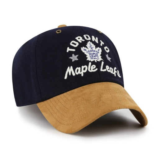47 Brand NHL HPD Clean Up Hat - Toronto Maple Leafs, angled front view