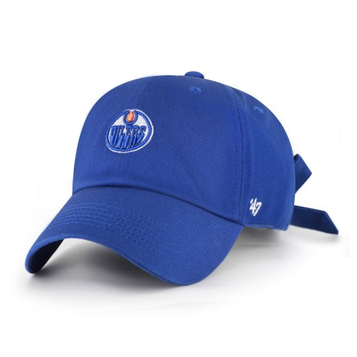 47 Brand Women's Edmonton Oilers Bow Back Clean Up Hat - Edmonton Oilers, front view