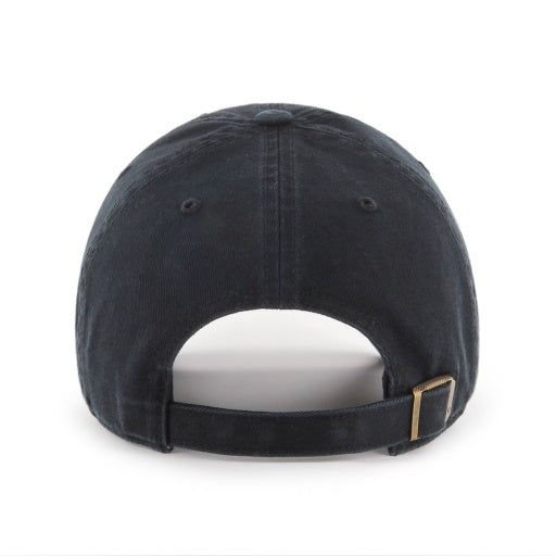 47 Brand NHL Clean Up Adjustable Hat - Black/White - Toronto Maple Leafs, back view
