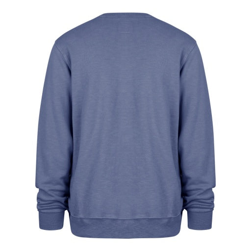 '47 Brand Edmonton Oilers Treasured French Terry Crew - royal blue, back view