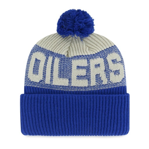 47 Brand NHL Bone Chill Cuffed Knit Toque - Edmonton Oilers, alternate view