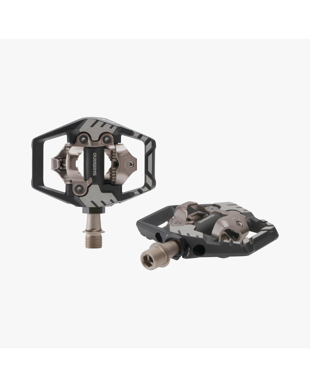 Shimano Deore XT PD-M8120 SPD pedal pair, top view